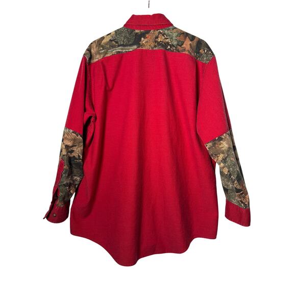 Riverside Protective Apparel FR Shirt Mens XL Red LS Button Down Heavy Workwear - Picture 2 of 8